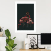 フラミンゴ ポスター (ホームオフィス)