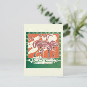 フラミンゴ ポストカード (スタンド正面)