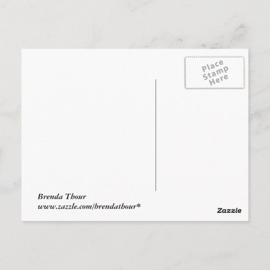 フラミンゴ ポストカード (裏面)