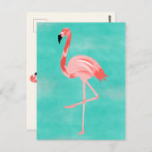 フラミンゴ ポストカード (正面/裏面)