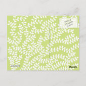 フラミンゴ ポストカード (裏面)