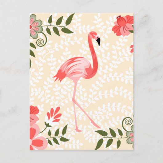 フラミンゴ ポストカード (正面)