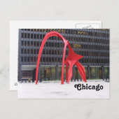 フラミンゴ ポストカード (正面/裏面)