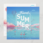 フラミンゴ, マジックトラベル, サマートロピカルシー ビーチ セーブザデート (正面/裏面)