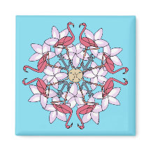 フラミンゴ・マンダラ – 磁石