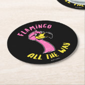 フラミンゴ ラウンドペーパーコースター (アングル)