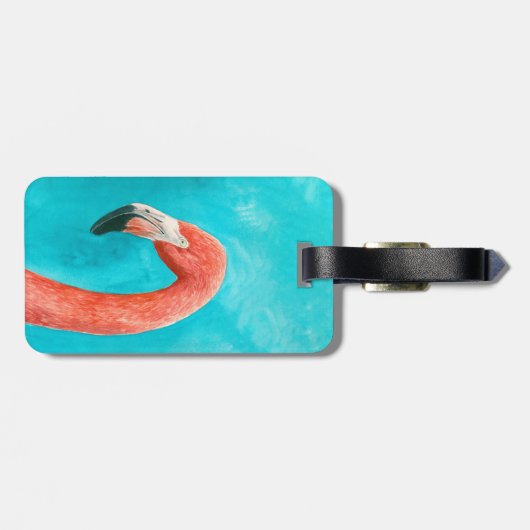 フラミンゴ ラゲッジタグ (裏面横)