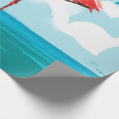 フラミンゴ ラッピングペーパー (角)