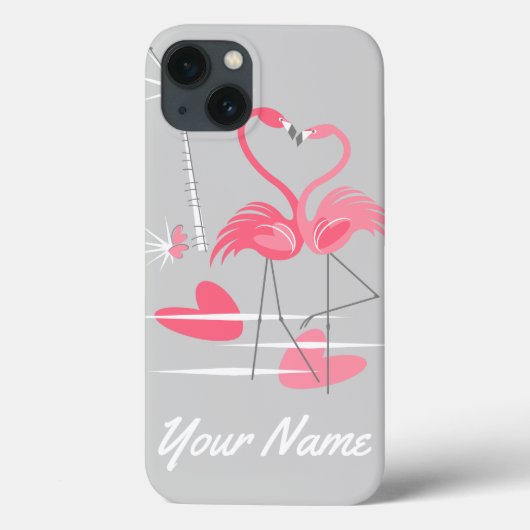 フラミンゴ・ラブ名IPad Mini・ケース Case-Mate iPhoneケース (裏面)