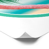 フラミンゴ・ラブ（トロピカルバレンタイン） ポスター (角)