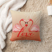 フラミンゴ・ラブ | モモ クッション (ブランケット)