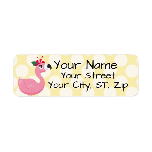 フラミンゴ ラベル (正面)