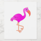 フラミンゴ ワインラベル (シングルラベル)
