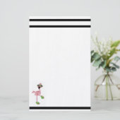 フラミンゴ 便箋 (スタンド正面)