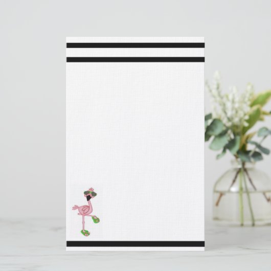 フラミンゴ 便箋 (スタンド正面)