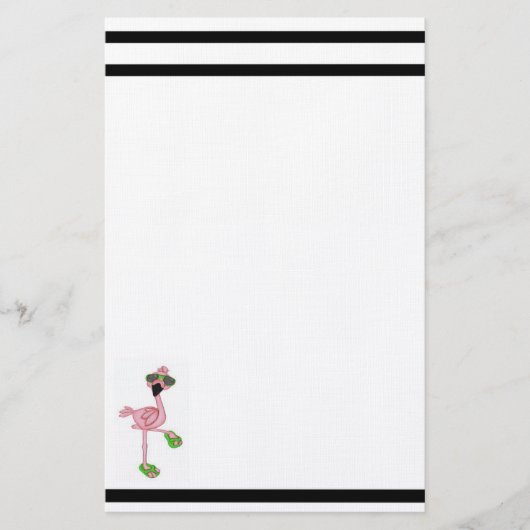 フラミンゴ 便箋 (正面)