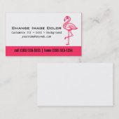 フラミンゴ-個人事業カード 名刺 (正面/裏面)