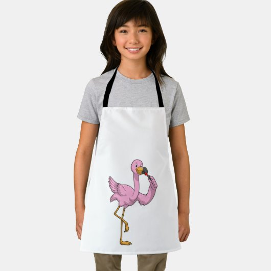 フラミンゴ（口紅） エプロン (インサイチュ)
