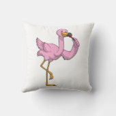 フラミンゴ（口紅） クッション (裏面)