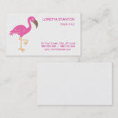 フラミンゴ 名刺 (正面/裏面)