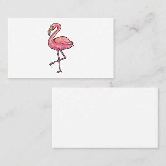 フラミンゴ 名刺 (正面/裏面)