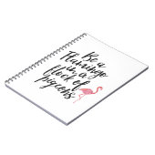 フラミンゴ-感動的なジャーナル--があって下さい ノートブック (左側)