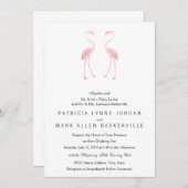 フラミンゴ 招待状 (正面/裏面)