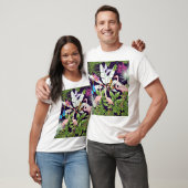 フラミンゴ、熱帯植物:ヴィンテージパターン。 Tシャツ (ユニセックス)