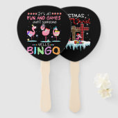 フラミンゴ |燃えるビンゴおもしろい ハンドファン (正面&裏面)