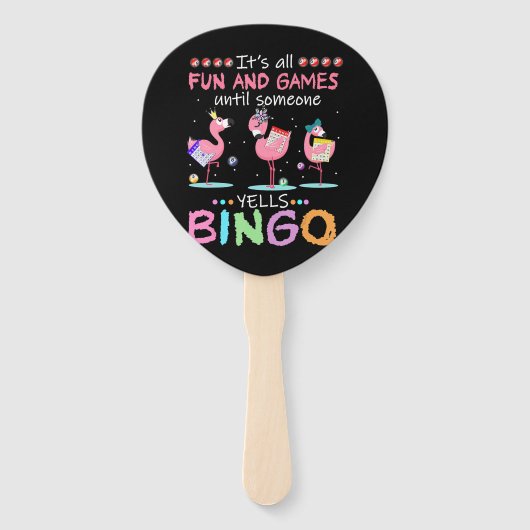 フラミンゴ |燃えるビンゴおもしろい ハンドファン (正面)