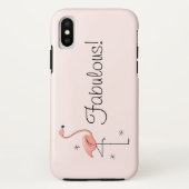 フラミンゴ「素晴らしい！」iPhoneケース Case-Mate iPhoneケース (裏面)
