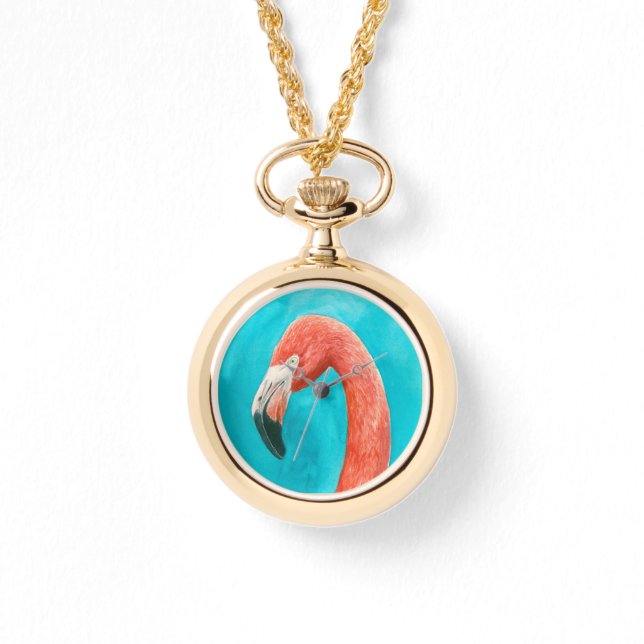 フラミンゴ 腕時計 (正面)