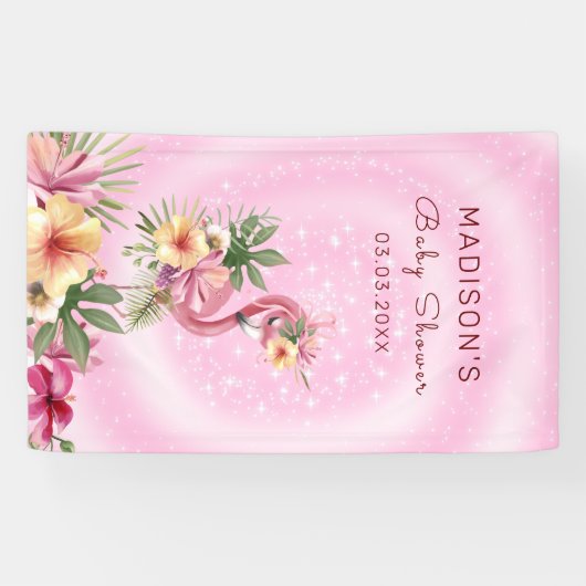 フラミンゴ（花） 横断幕 (横)