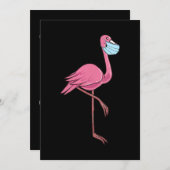 フラミンゴ |顔マスクのフラミンゴ セーブザデート (正面/裏面)