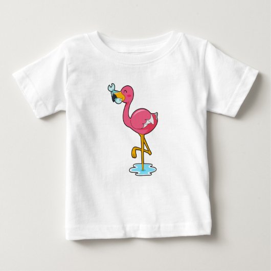 フラミンゴ（魚） ベビーTシャツ (正面)
