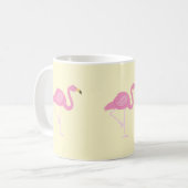 フラミンゴ,黄,夏,トレンディー,マグカップ コーヒーマグカップ (正面左)