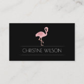 フラミンゴ（黒） 名刺 (正面)