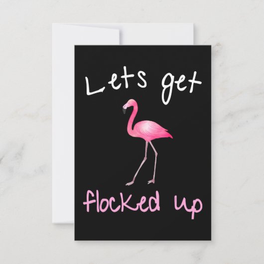 フラミンゴ | Flamingo – フロック 出欠カード (正面)