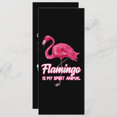 フラミンゴ | Flamingo Spirit Animal Tropical Bird 招待状 (正面/裏面)