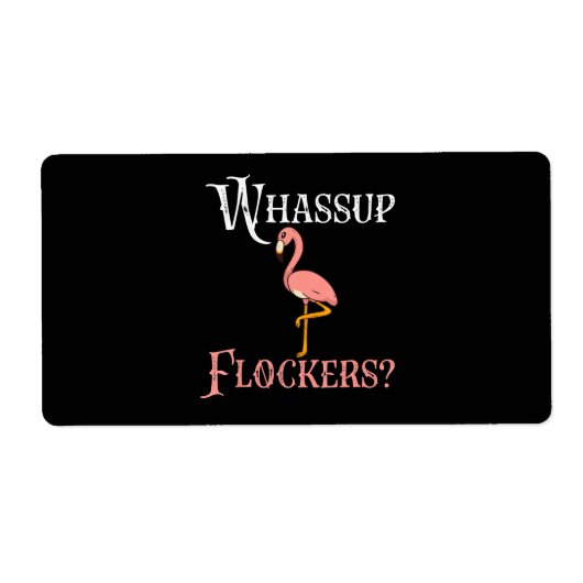フラミンゴ | Flamingo Whassupフロッカー ラベル (正面)
