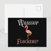 フラミンゴ | Flamingo Whassupフロッカー 案内ポストカード (正面/裏面)