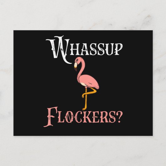 フラミンゴ | Flamingo Whassupフロッカー 案内ポストカード (正面)