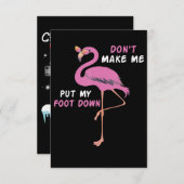 フラミンゴ | Flamingo With Glassesは私を置かない サンキューカード (正面/裏面)