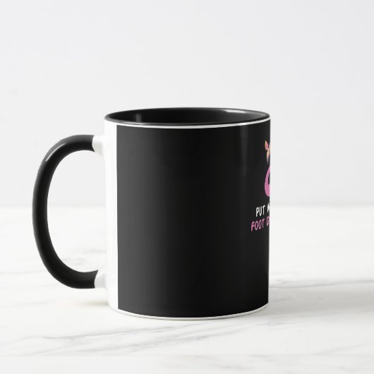 フラミンゴ | Flamingo With Glassesは私を置かない マグカップ (左)
