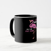 フラミンゴ | Flamingo With Glassesは私を置かない マグカップ (正面左)