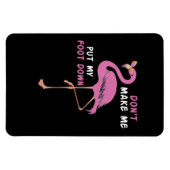 フラミンゴ | Flamingo With Glassesは私を置かない マグネット (横)