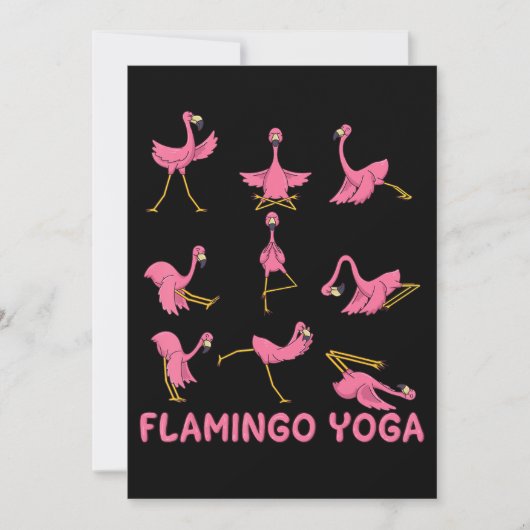 フラミンゴ | Flamingo Yogaポーズ瞑想 セーブザデート (正面)