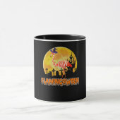 フラミンゴ | Flamingoween おもしろい Witch Halloween マグカップ (中央)