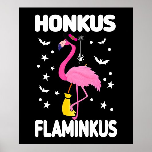 フラミンゴ | Honkus Flaminkus Halloween Flamingoo ポスター (正面)