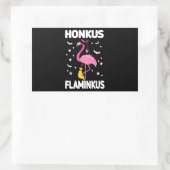 フラミンゴ | Honkus Flaminkus Halloween Flamingoo 長方形シール (バッグ)